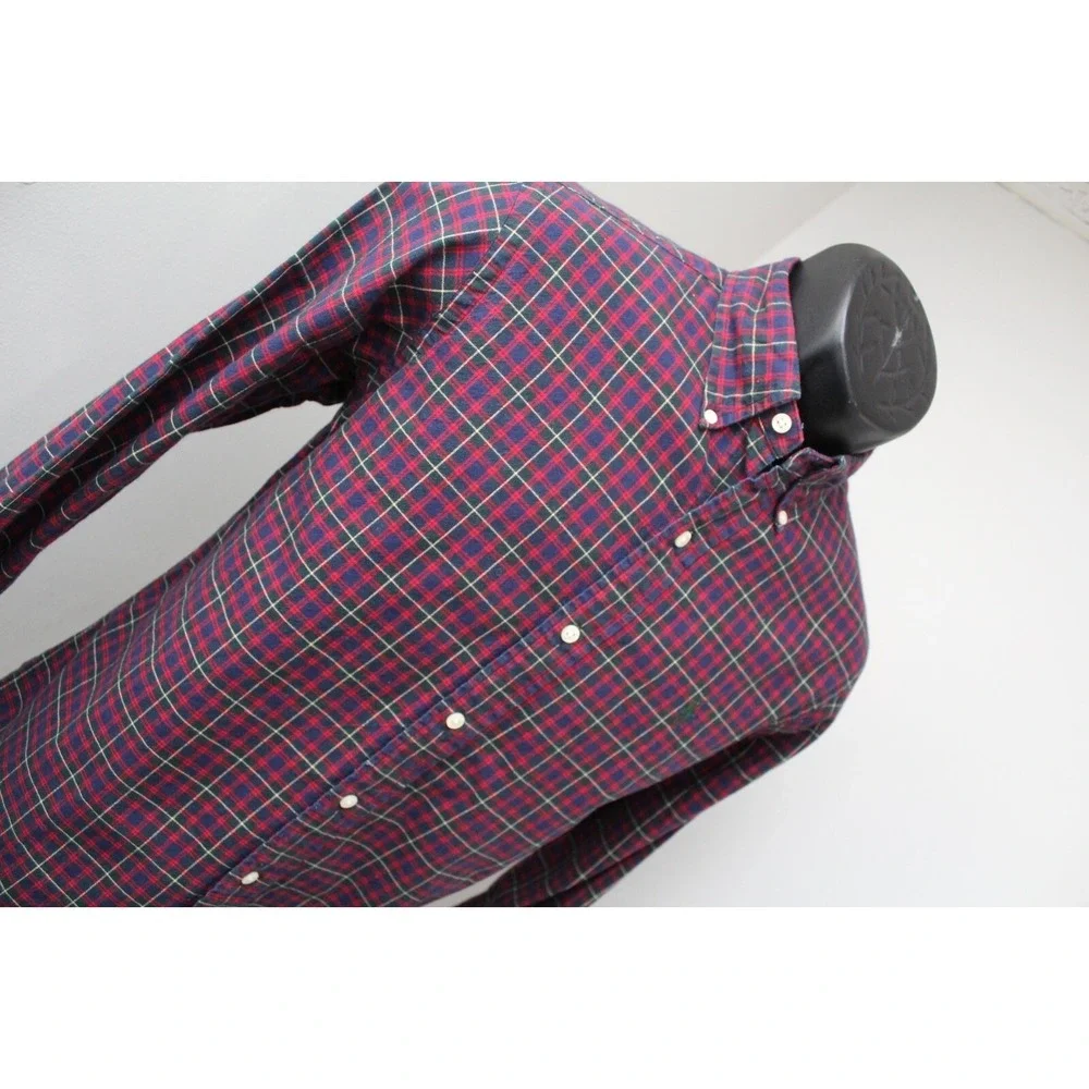 Polo Ralph Lauren Dress Shirt Classic Fit Plaid Long Sleeve Button Up Mens Small